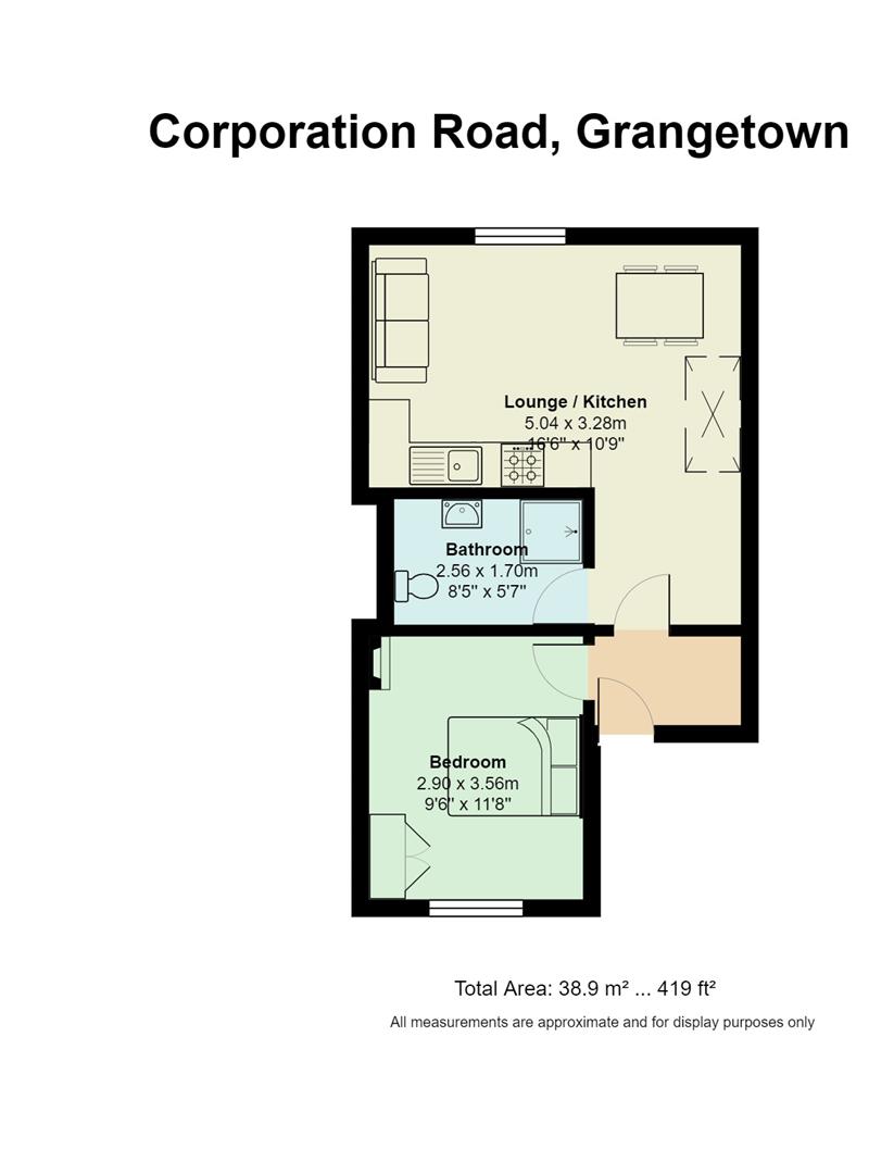 Floorplan for Corporation Road, Grangetown, Cardiff